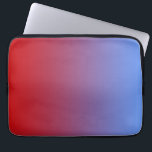 Red fading to Blue Colours, simple design. Laptop Sleeve<br><div class="desc">A plain and simple design of a colour gradient fading from red to blue through shades of redish-purple and purple.</div>