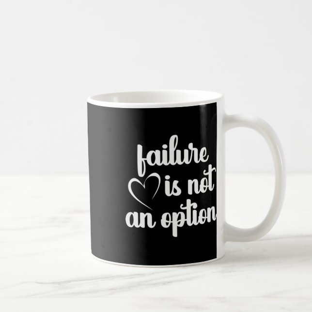 Red - Failure Is Not An Option - Heart Disease Awa Coffee Mug (Right)