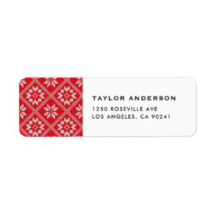 Red Fair Isle Sweater Knit Pattern Christmas