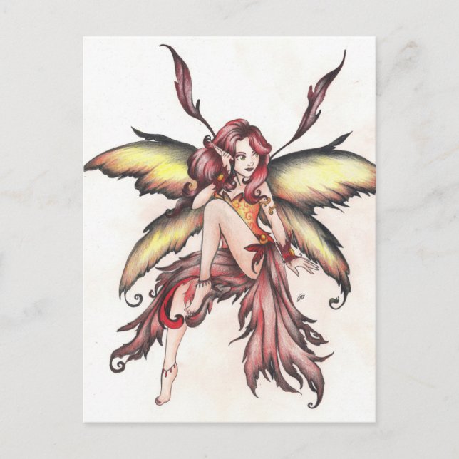 red fairy postcard (Front)