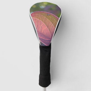 Red Fall Leaf And Bokeh Golf Head Cover