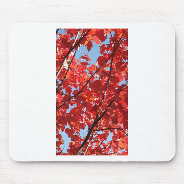 Red Fall Mouse Pad (Front)