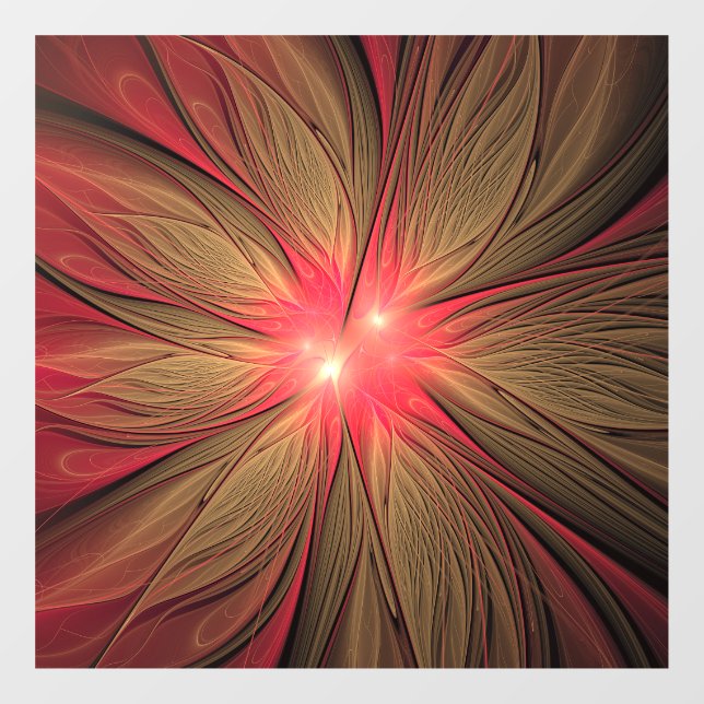 Red fansy fractal flower  (Sheet)