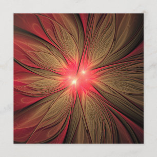 Red fansy fractal flower menu