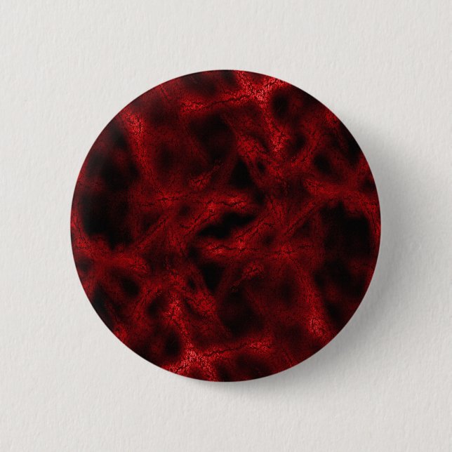 Red fantasy pattern 6 cm round badge (Front)