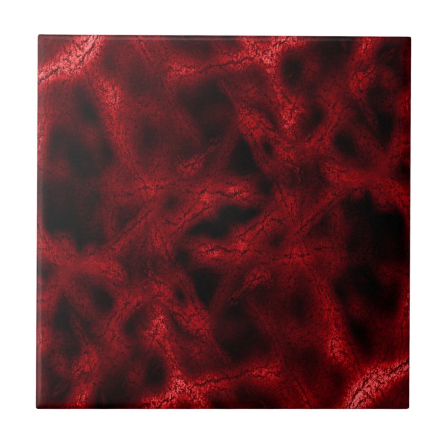 Red fantasy pattern tile (Front)