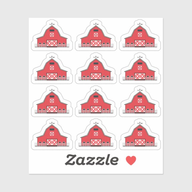 Red Farm Barn Homestead Chores Farmyard Planner (Sheet)