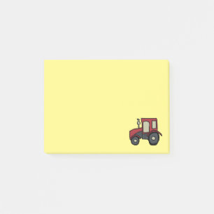 Red Farm Tractor Post-it Notes