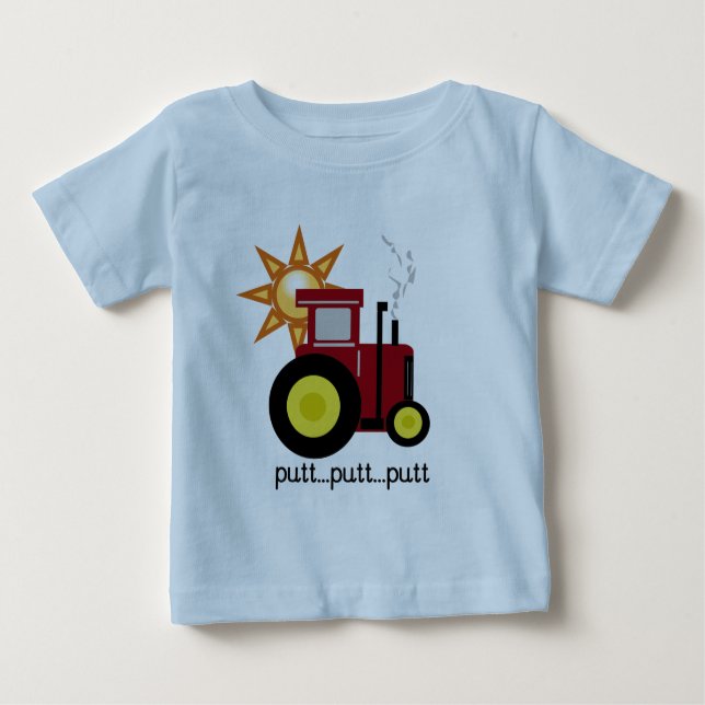 Red Farm Tractor T-shirts and Gifts (Front)