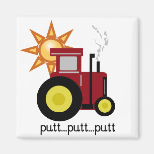 Red Farm Tractor T-shirts and Gifts Magnet
