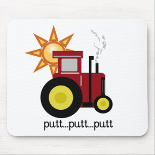 Red Farm Tractor T-shirts and Gifts Mouse Pad