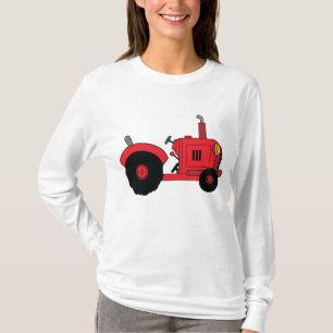 Red Farm Tractor Vehicle T-Shirt