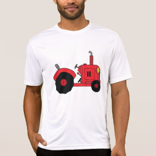 Red Farm Tractor Vehicle T-Shirt