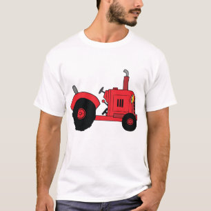 Red Farm Tractor Vehicle T-Shirt