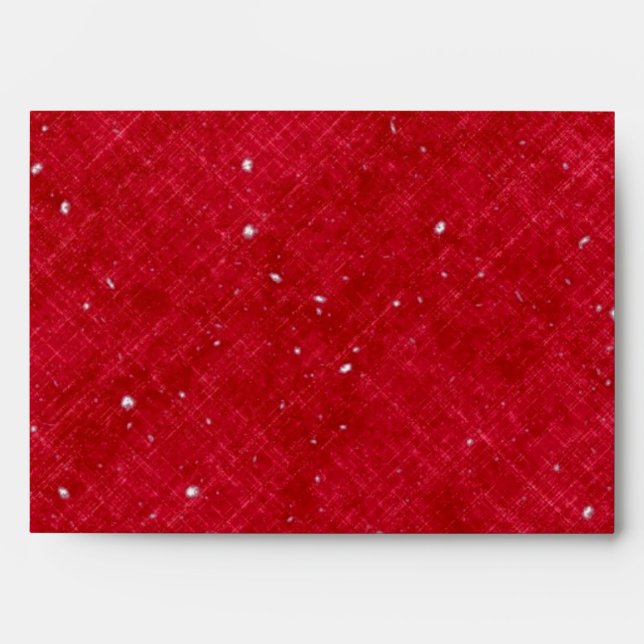 Red Faux Glitter Envelope (Front)