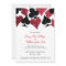 Red Faux Glitter Las Vegas Wedding Invitation