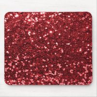 Red Faux Glitter