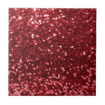 Red Faux Glitter Tile<br><div class="desc">Glamourous large red faux glitter.
PLEASE NOTE:  These are flat printed graphics - no raised parts.</div>