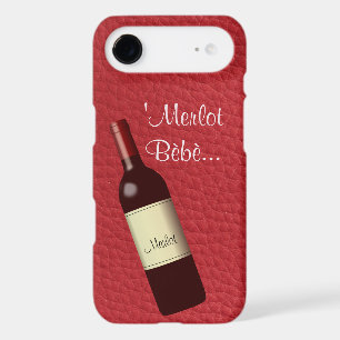 Red Faux Textured Leather