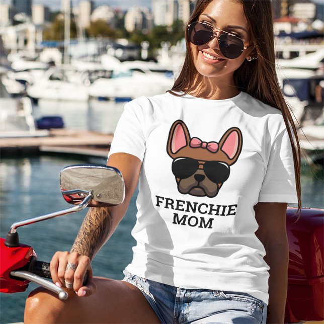 Red Fawn Female French Bulldog Frenchie Dog Mum T-Shirt (Creator Uploaded)