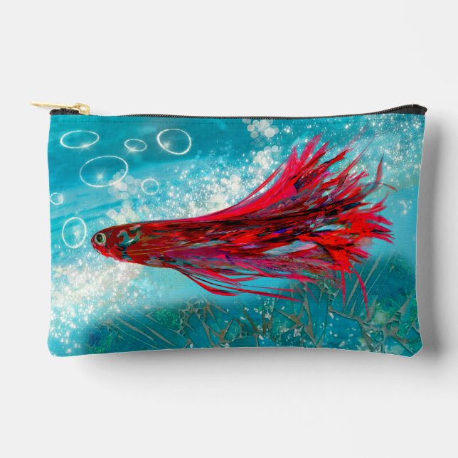 Red-Feathered Fish small bag (Front)