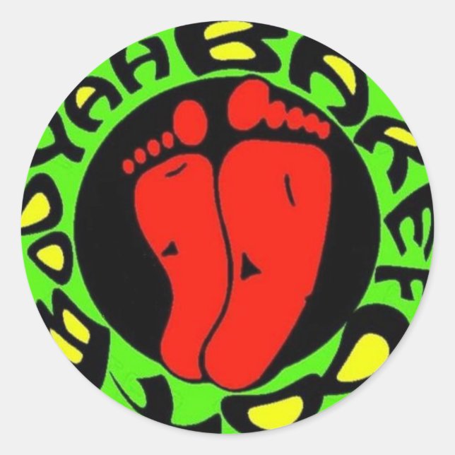red feet sticker (Front)