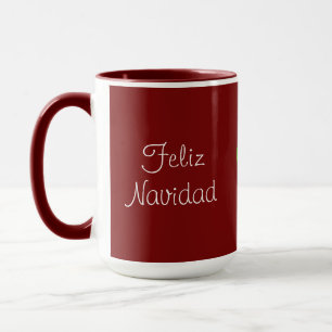Red Feliz Navidad Cactus Mug