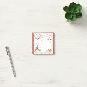 Red Festive Christmas Post-it Notes
