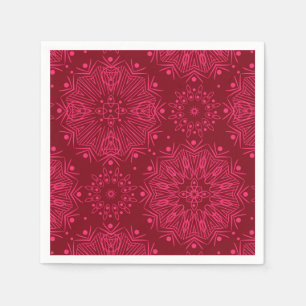 Red festive pattern napkin