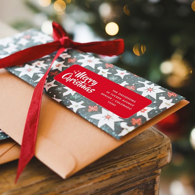 Red Festive Script Font Simple Merry Christmas (Creator Uploaded)