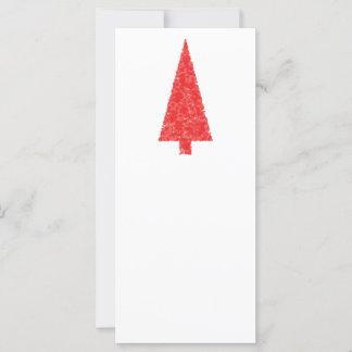 Red Festive Tree. Red and White. Christmas.