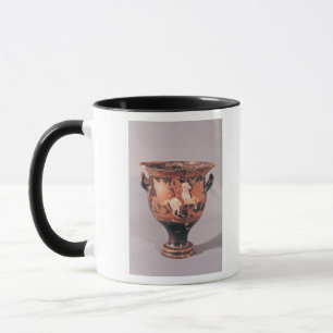 Red-figure krater depicting amazons and griffins mug