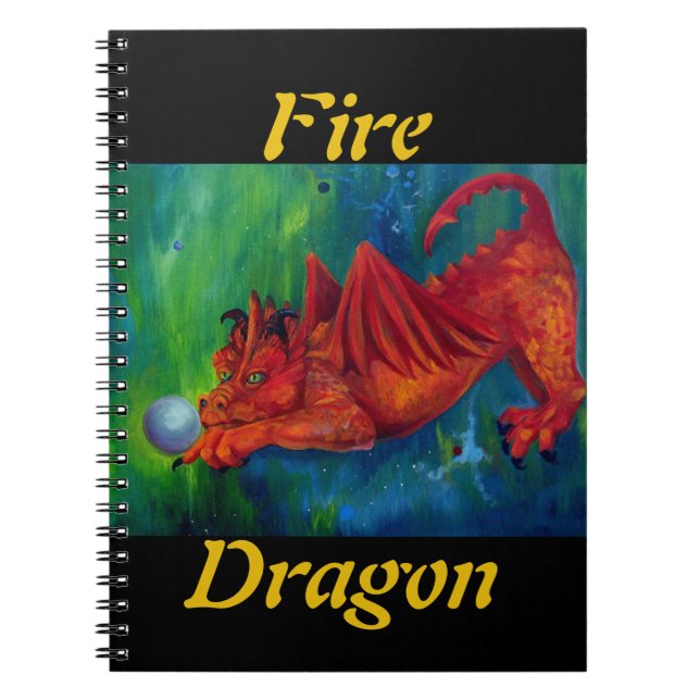 Red Fire Dragon Notebook (Front)