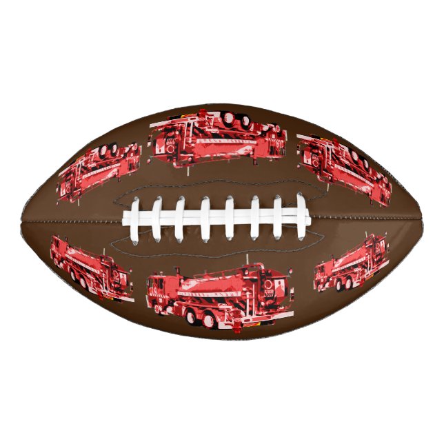 Red Fire Engine Oil Paint,  Football (Front)