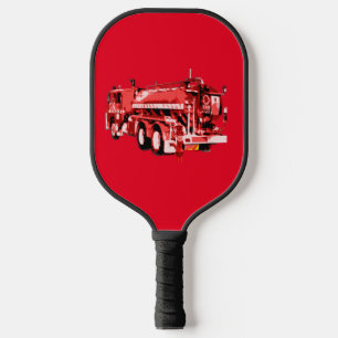 Red Fire Engine Oil Paint, Pickleball Paddle
