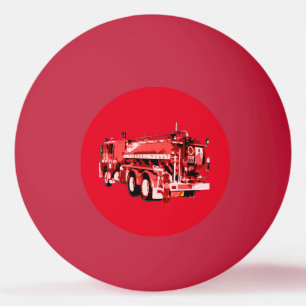 Red Fire Engine Oil Paint,  Ping Pong Ball