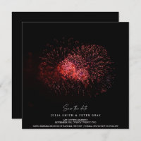 Red Fire on Sky Save The Date