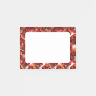 Red Fire Pattern Post-it Notes