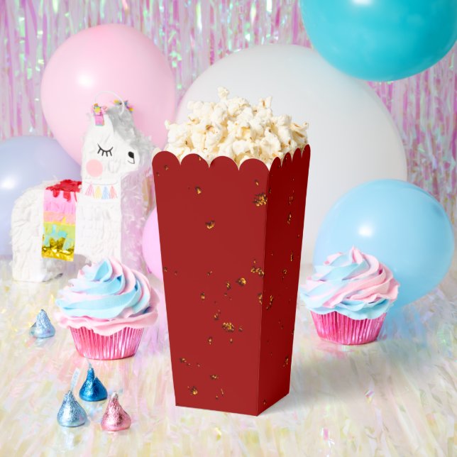 Red Fire Sparks Overlay Your Photo Favour Box (Party)