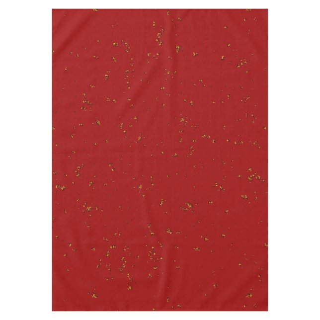 Red Fire Sparks Overlay Your Photo Tablecloth (Front)