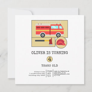 Red Fire Truck   Boys Themed Birthday 
