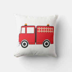 Red Fire Truck Cushion