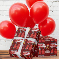 Red Fire Truck Custom Kids Firefighting Birthday