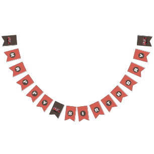 Red Fire Truck Party Décor Custom Kids Birthday Bunting