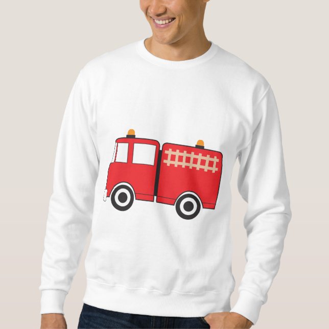 Red Fire Truck Sweatshirt (Front)