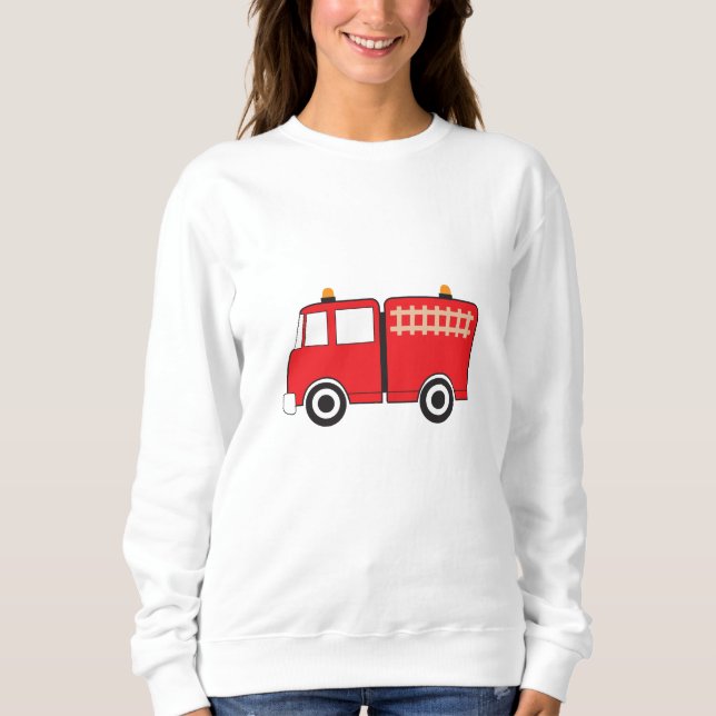 Red Fire Truck Sweatshirt (Front)