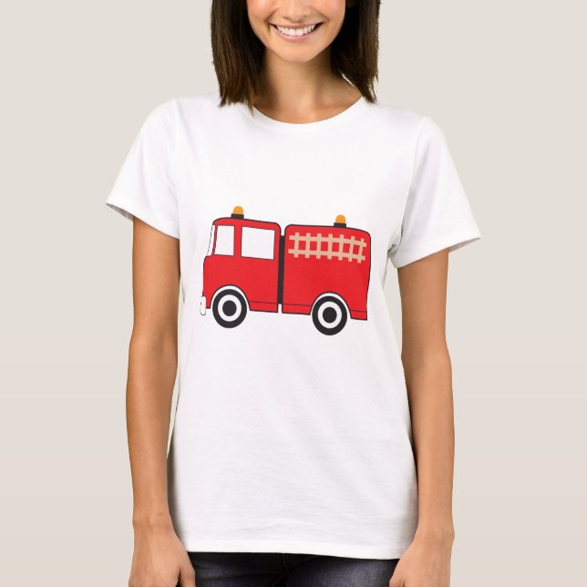 Red Fire Truck T-Shirt (Front)