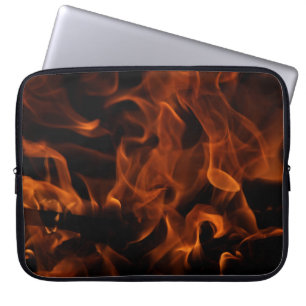 Red fire wallpaper laptop sleeve