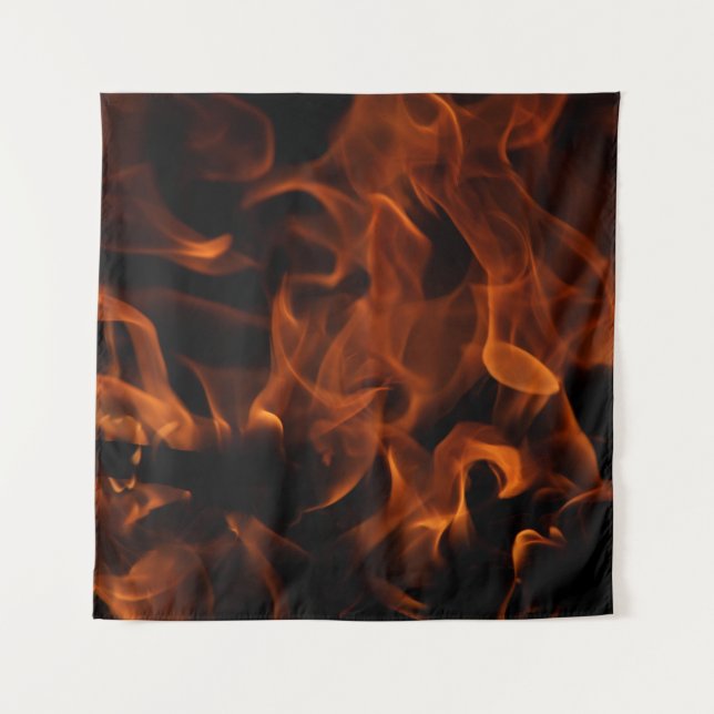 Red fire wallpaper tapestry (Front)