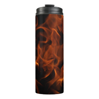 Red fire wallpaper thermal tumbler